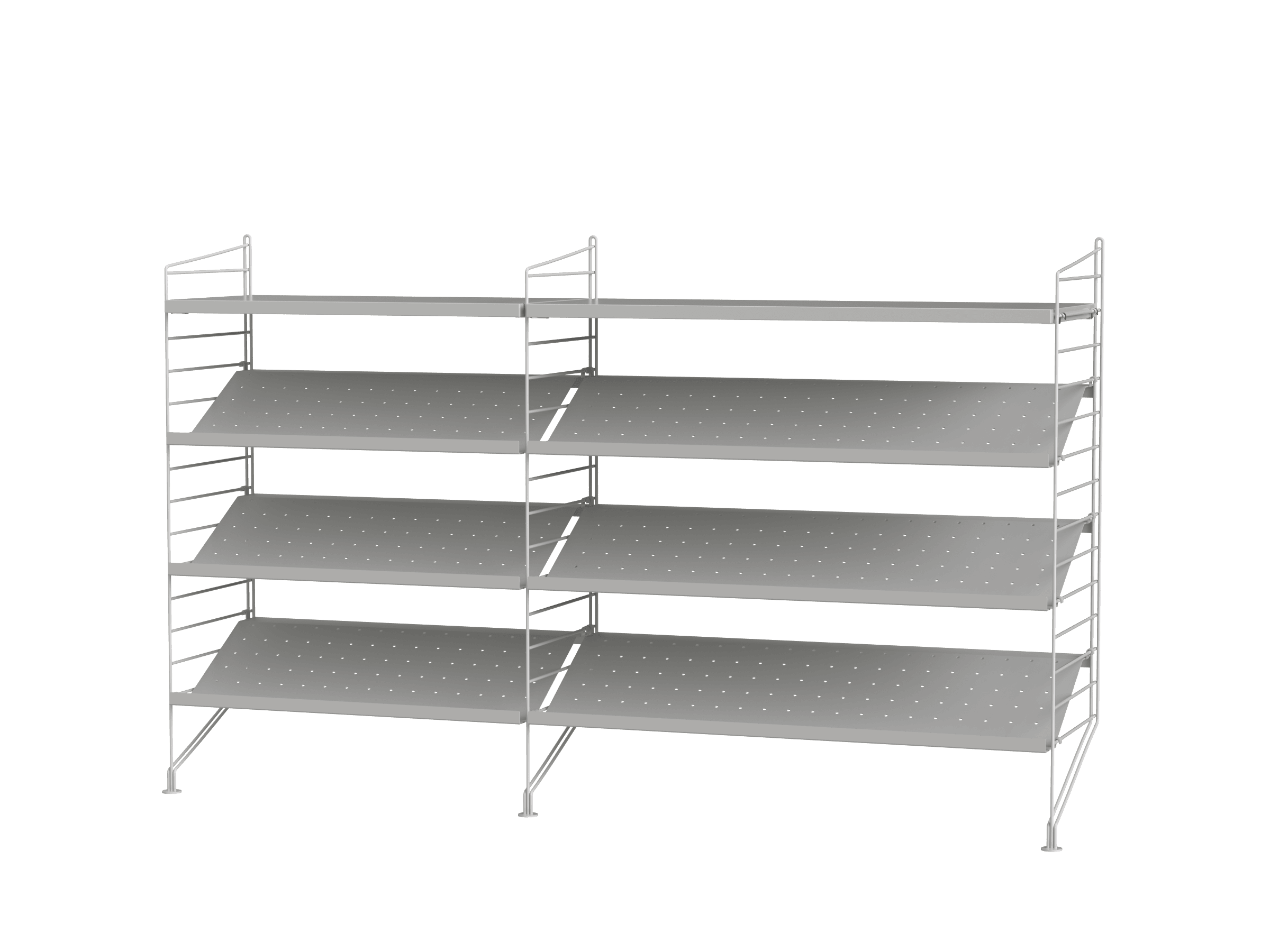 Étagère à chaussures à poser au sol en deux sections, hauteur 85 cm, peu encombrante tout en vous offrant suffisamment d’espace pour ranger vos chaussures.