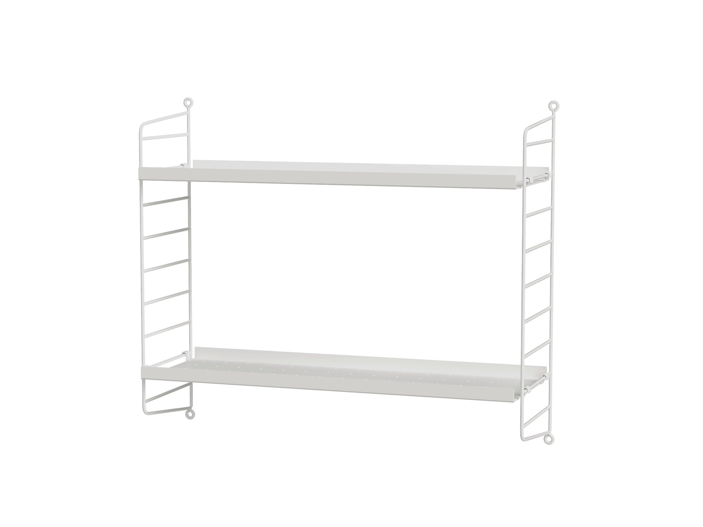 La table de nuit à fixer au mur idéale pour les personnes qui n'ont pas trop de choses à y déposer. D’une hauteur de 50 cm et d’une profondeur de 20 cm, avec deux étagères métal.