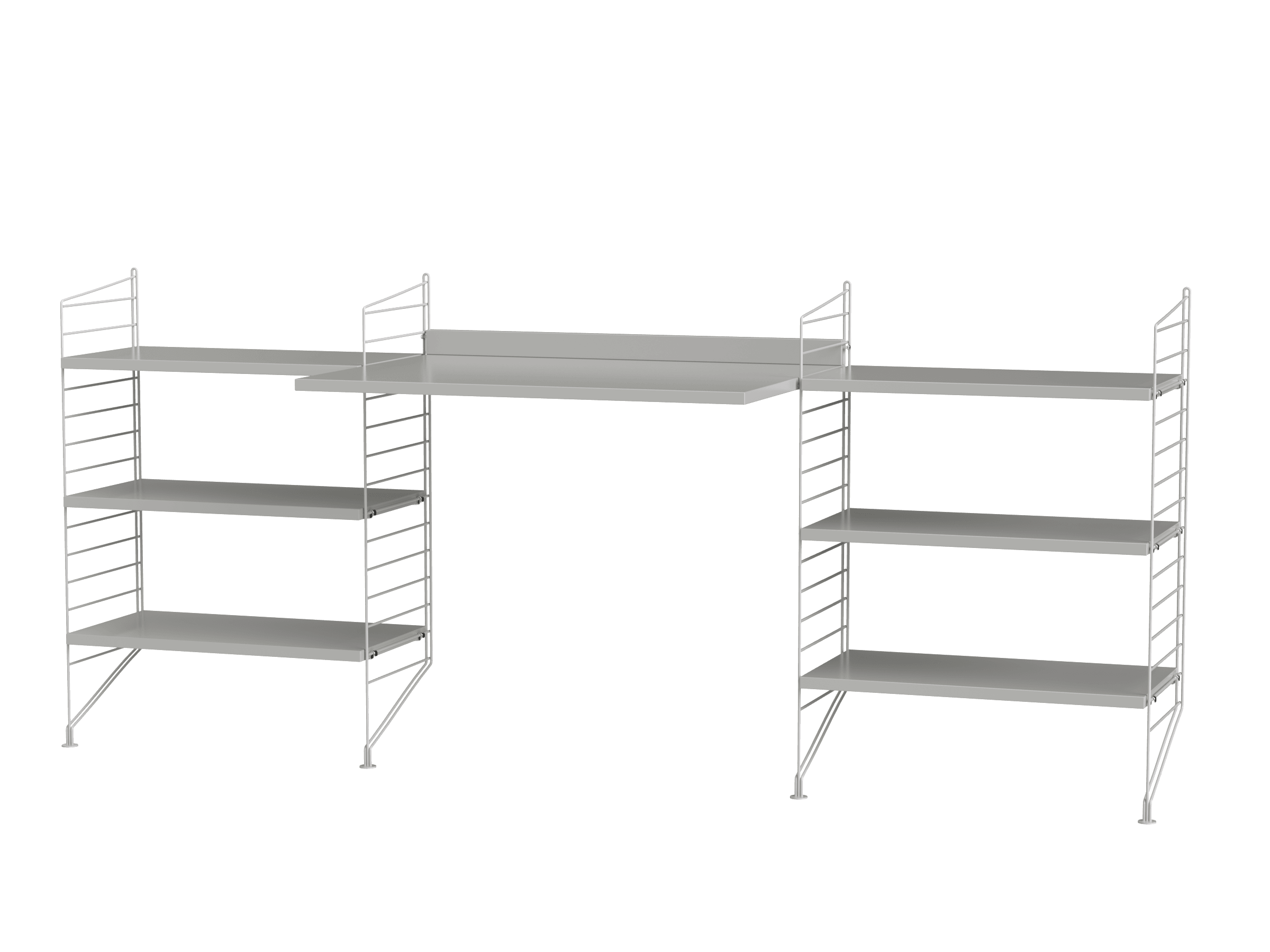 Peu importe que votre espace de travail se trouve dans un bureau dédié ou chez vous : nous avons LA solution adaptée à vos besoins. Cette solution pour espace de travail de 85 cm est élégante et simple tout en vous offrant de nombreuses possibilités de rangement.