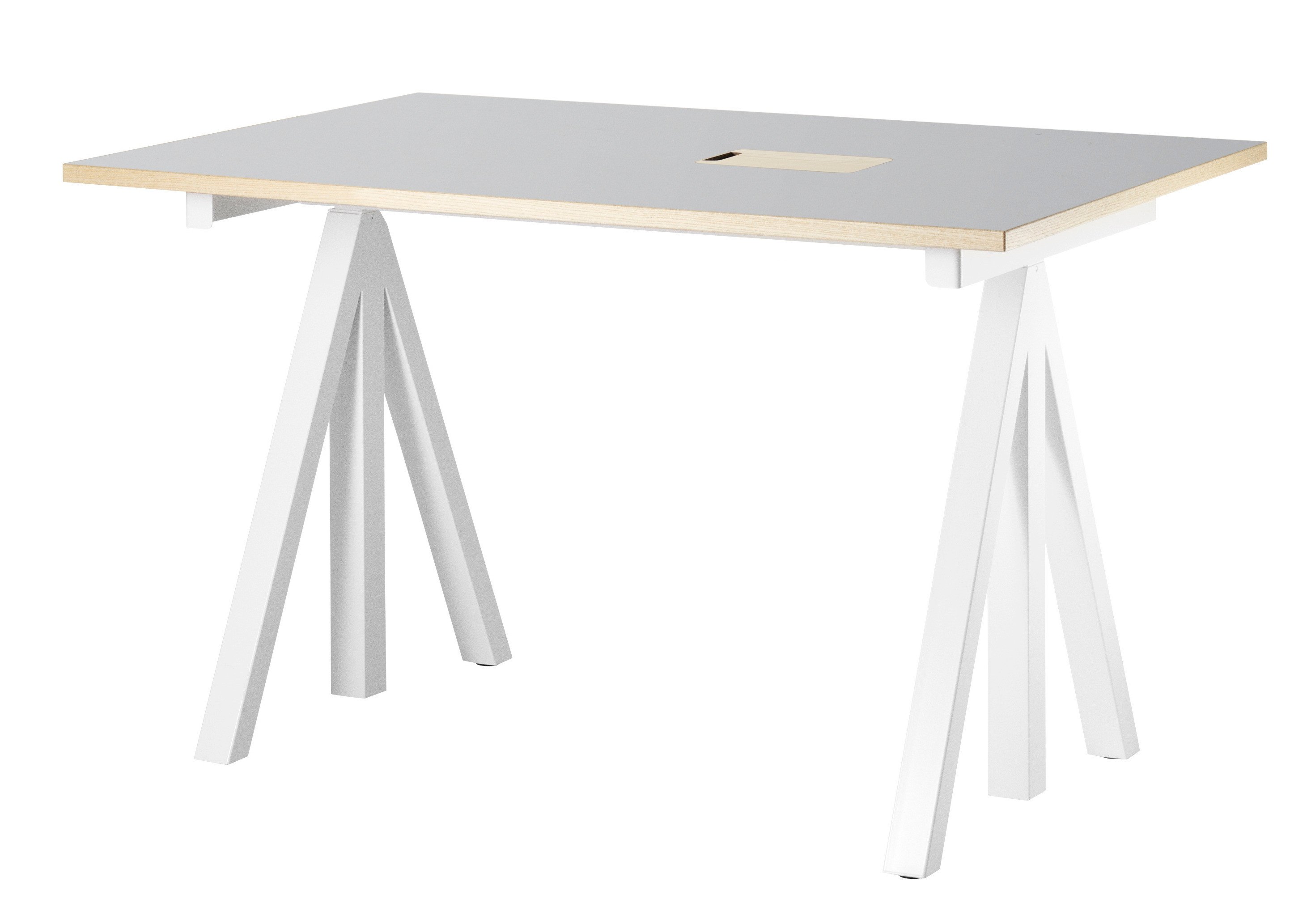 Skrivbord, Ljusgrå linoleum, 120x78 cm