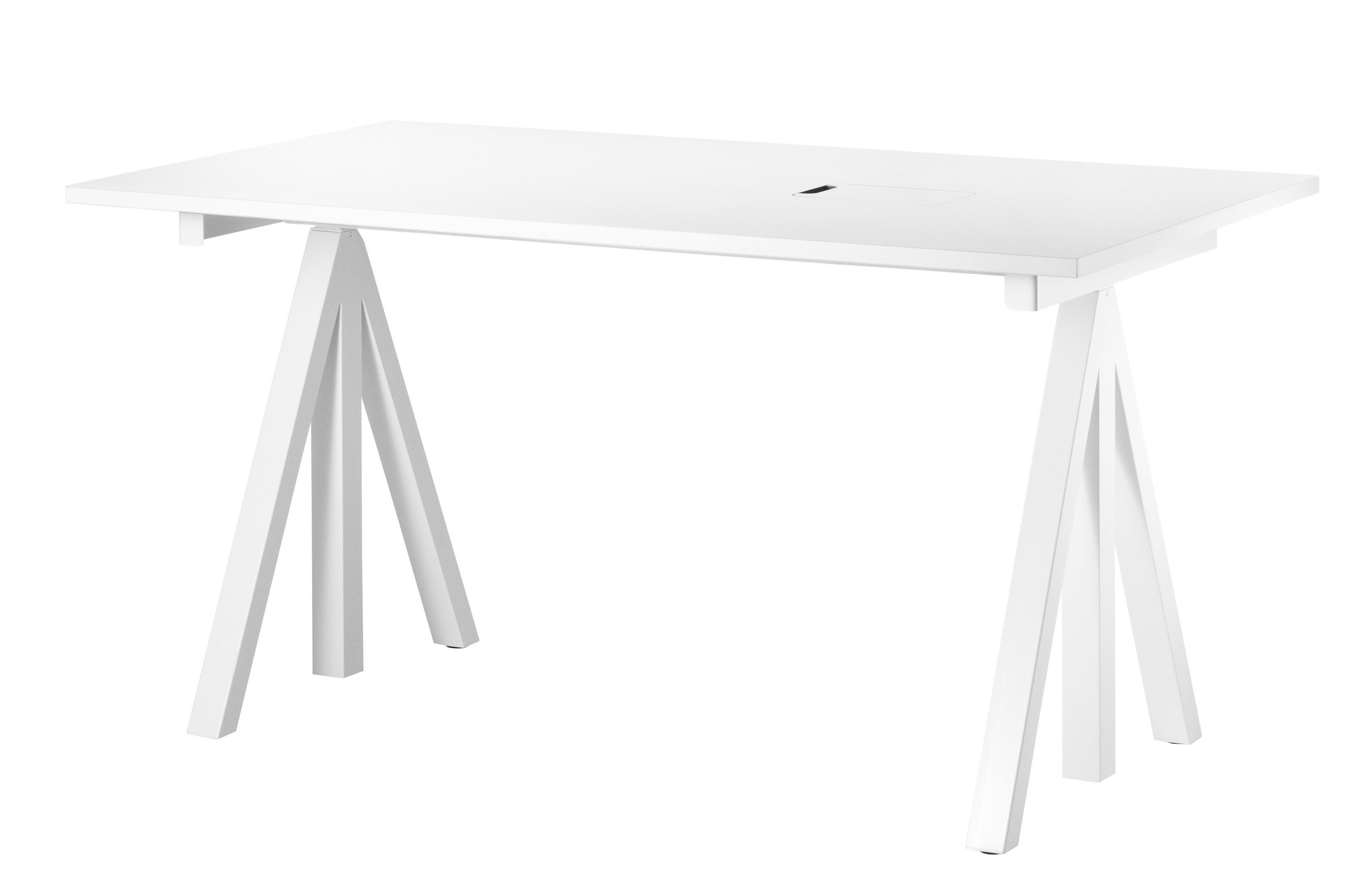 Work desk, white, 140x78 cm